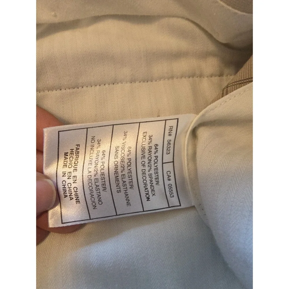 Tiger Woods Collection Tan‎ Plaid Shorts Men's Size 40